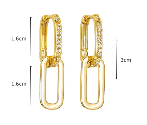 Interlocked Drop Earrings