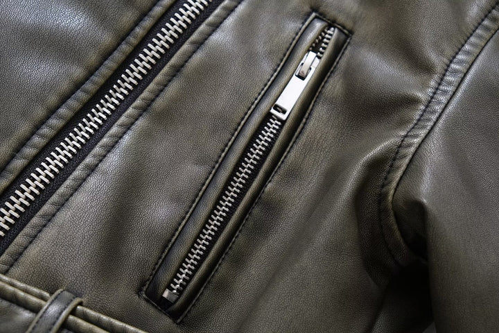Vegan Leather Biker Jacket