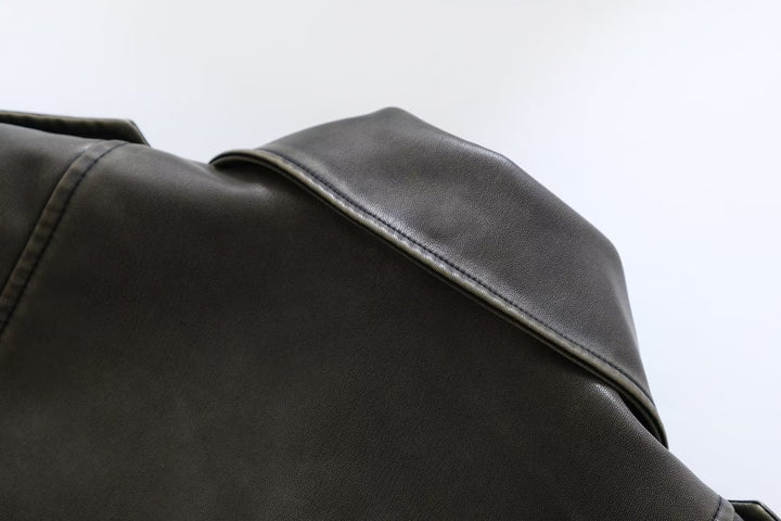 Vegan Leather Biker Jacket