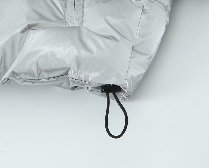 Metallic Puffer Coat