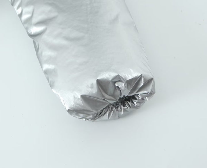 Metallic Puffer Coat