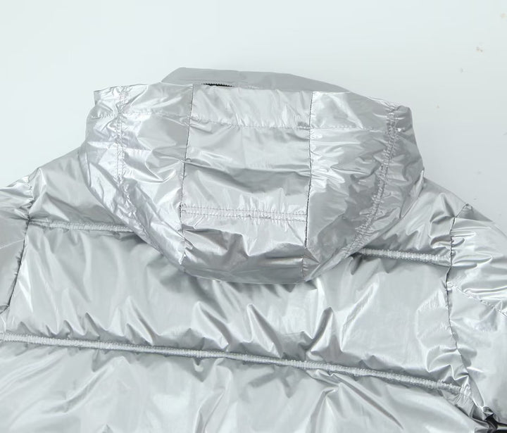 Metallic Puffer Coat