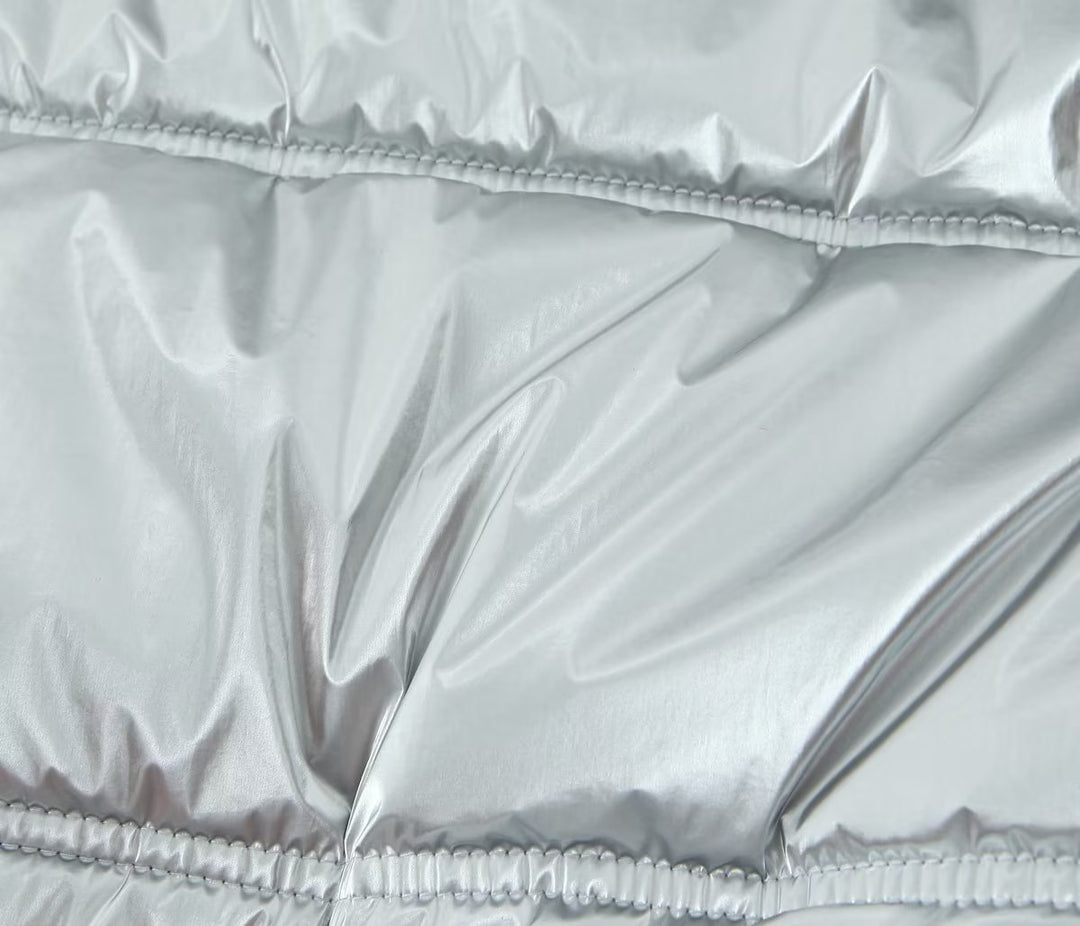 Metallic Puffer Coat