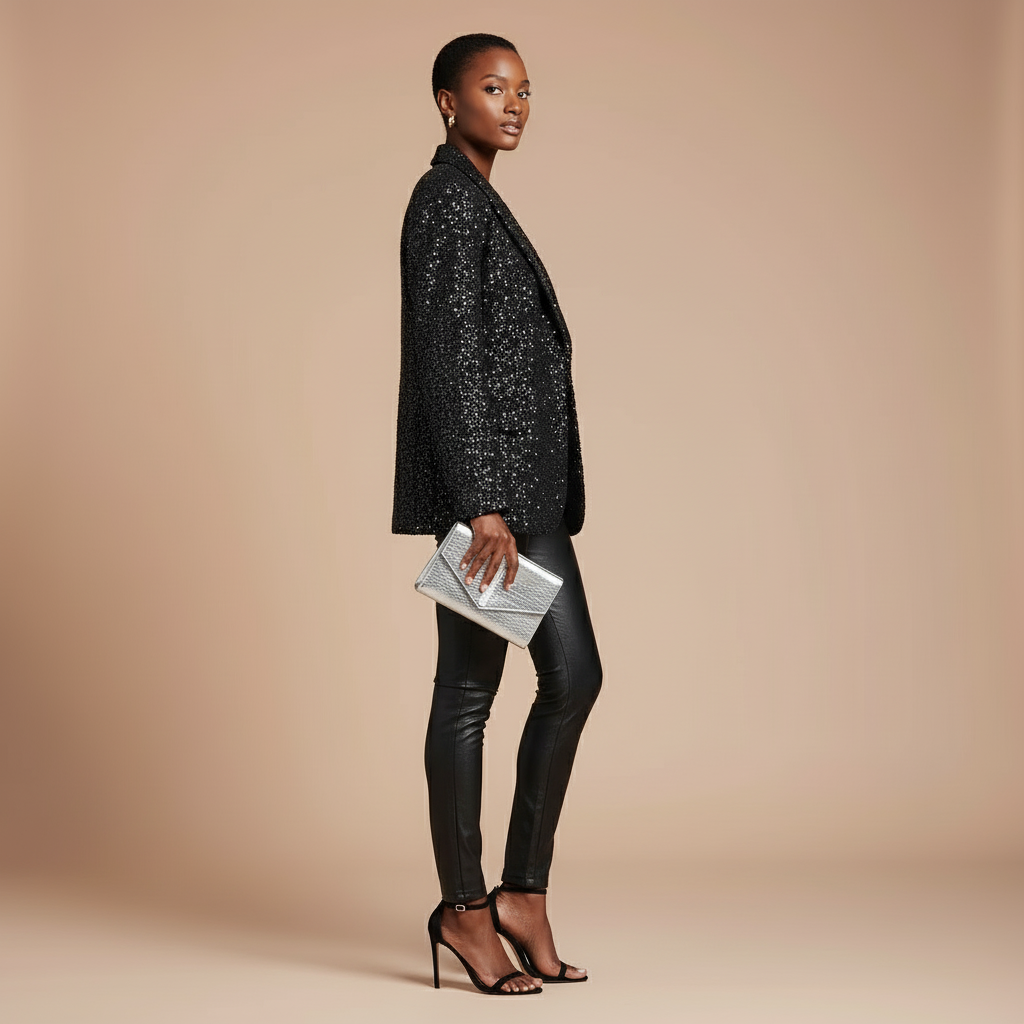 Black Pailette Blazer