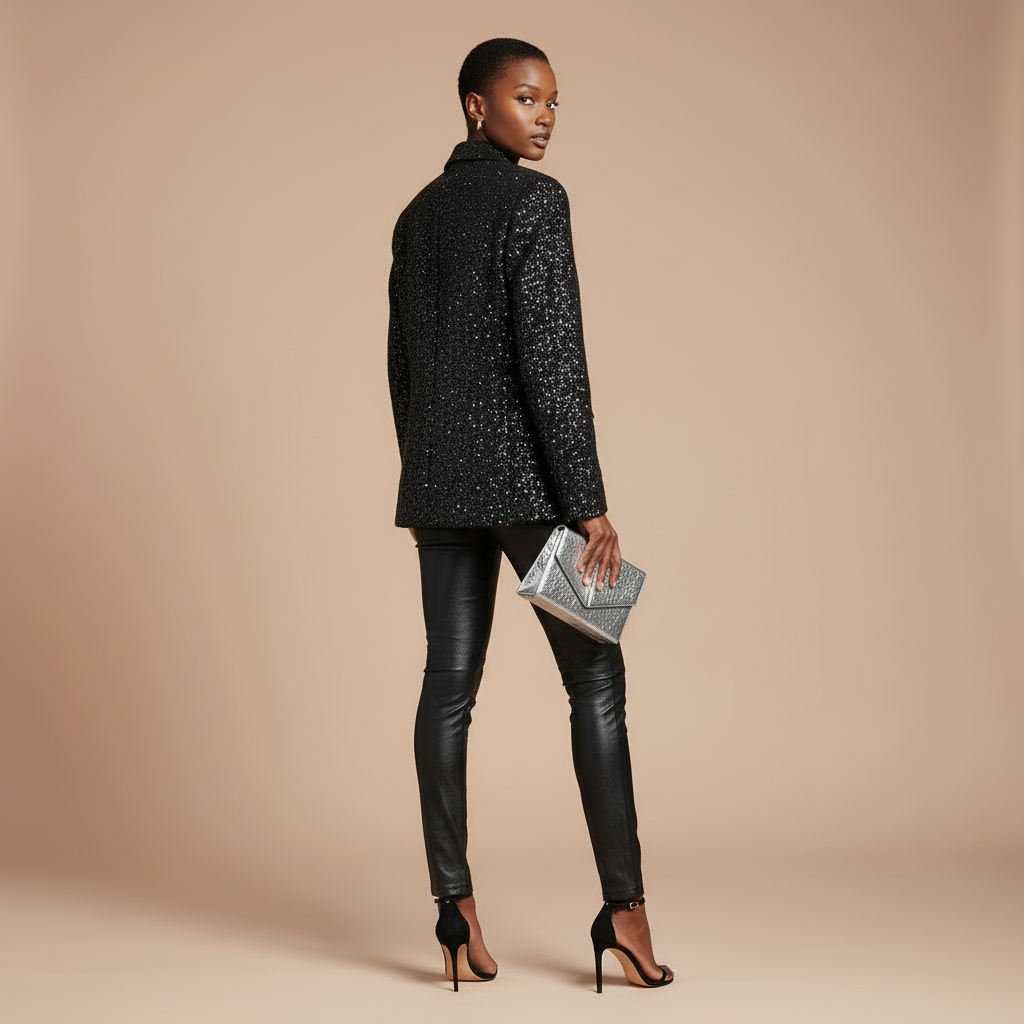 Black Pailette Blazer