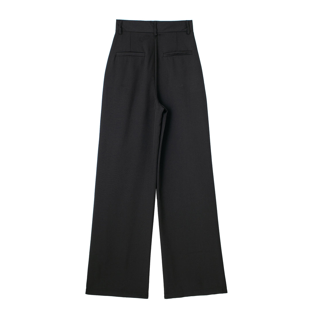 High Waisted Pin Striped Trousers