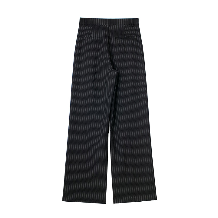 High Waisted Pin Striped Trousers