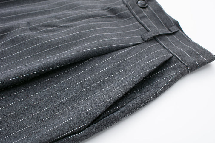 High Waisted Pin Striped Trousers