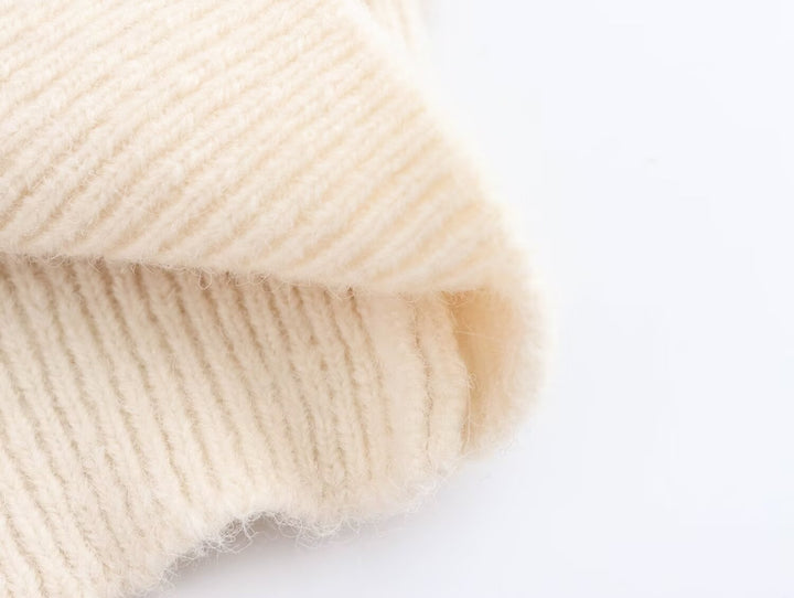 Casual Crop Zipper Hooded Knitted Vest