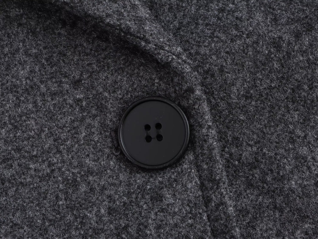 Oversized Vintage Striped Sleeve Cuffed Trench Coat