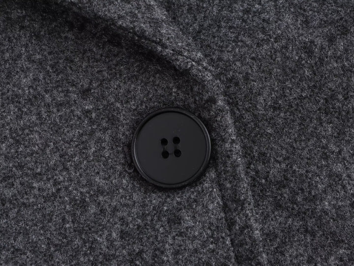 Oversized Vintage Striped Sleeve Cuffed Trench Coat