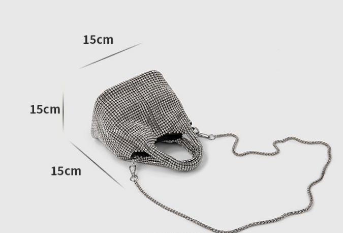 Rhinestone Bucket Bag