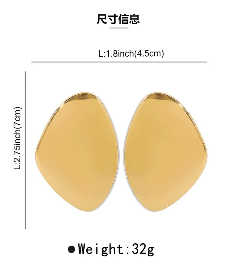 Retro Metal Geometry Personality Earrings