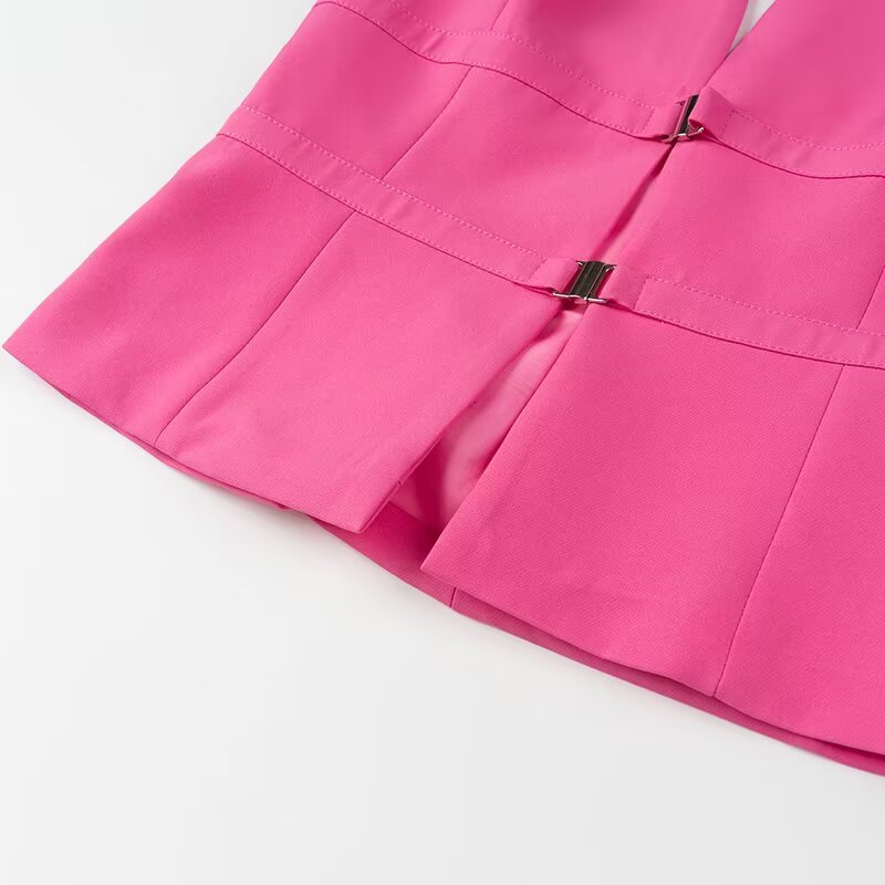 High Pink Halter Camisole Top