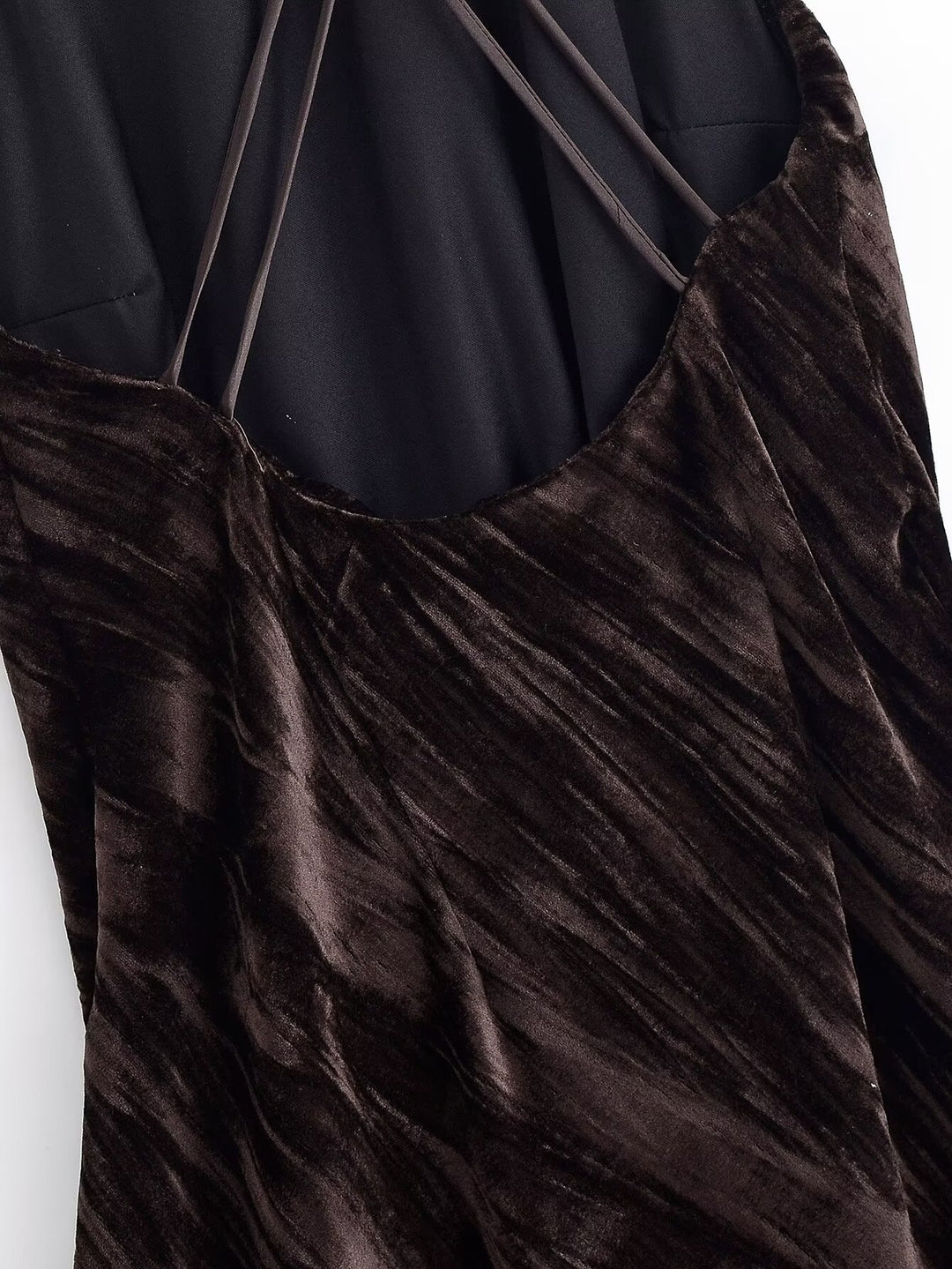 Velvet Tassel Midi Dress