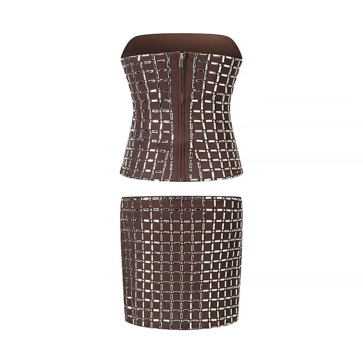 Sequin Mesh Two Piece Set