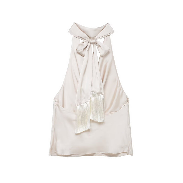 Bowknot Tassel Top