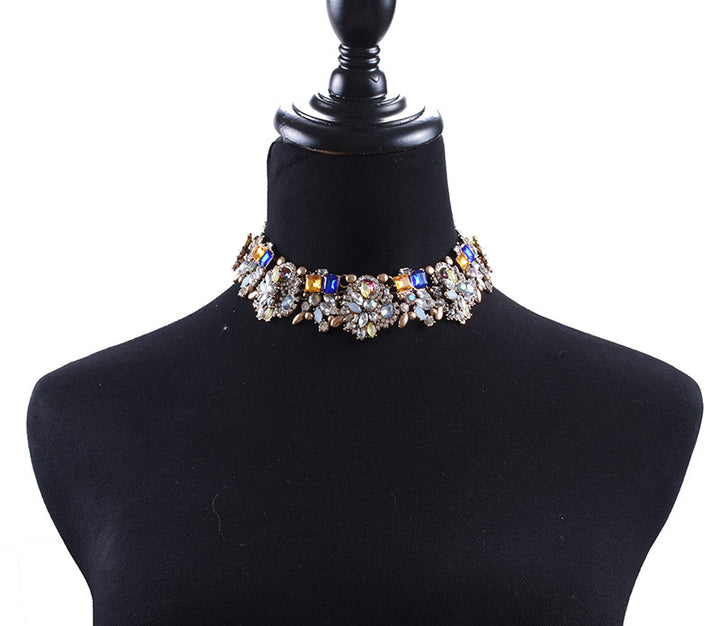 Floral Exaggerated Choker Necklace