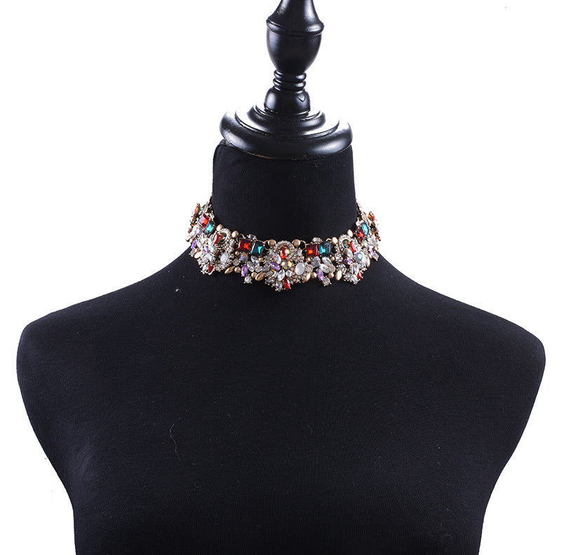 Floral Exaggerated Choker Necklace