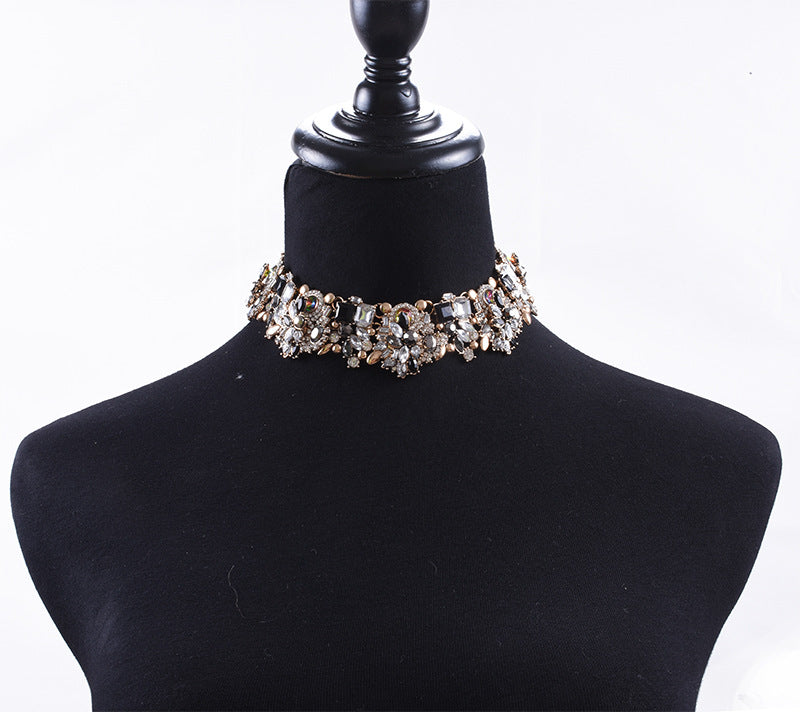 Floral Exaggerated Choker Necklace