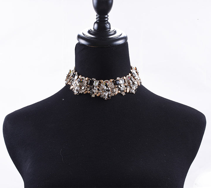 Floral Exaggerated Choker Necklace