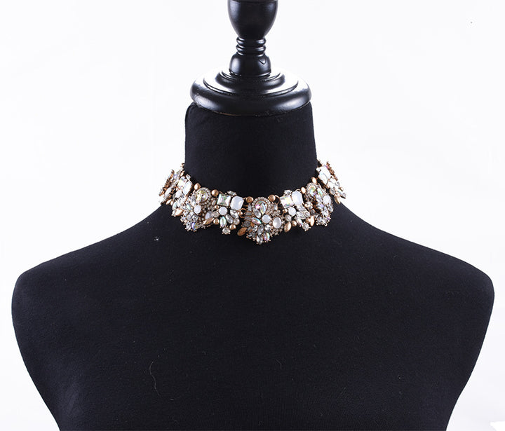 Floral Exaggerated Choker Necklace
