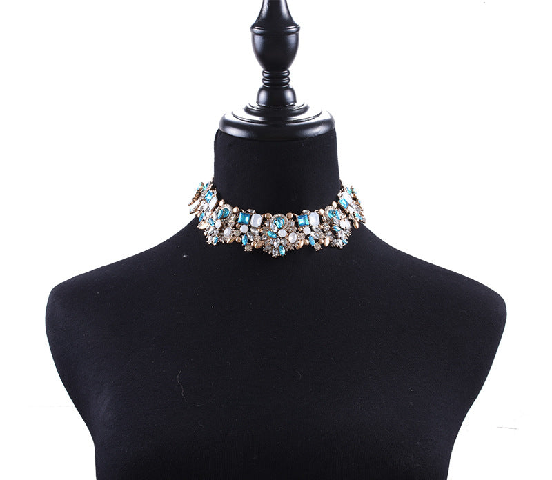 Floral Exaggerated Choker Necklace