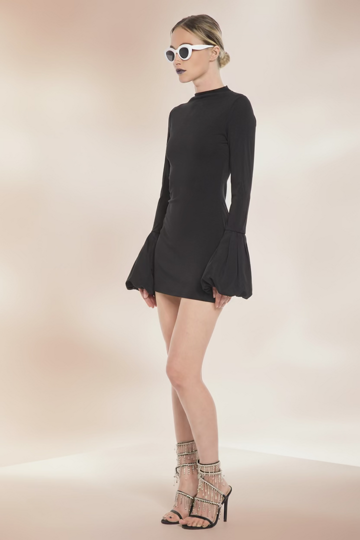 Long Sleeve Puff Dress