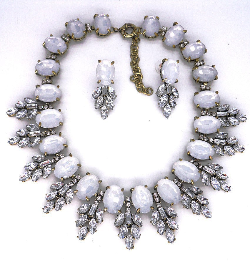 Exaggerated Necklace With Matching Earrings