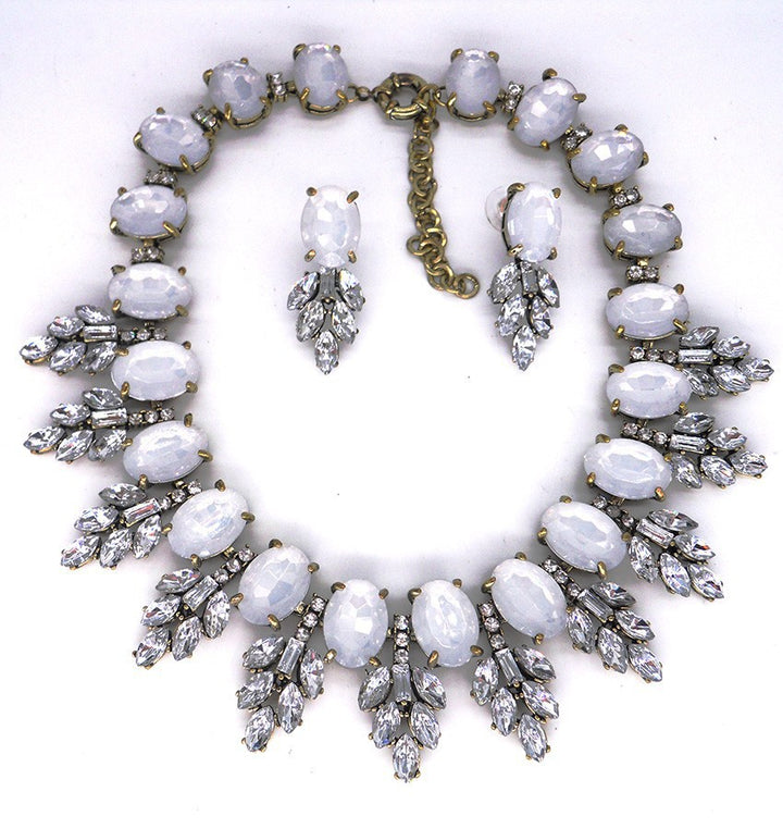 Exaggerated Necklace With Matching Earrings