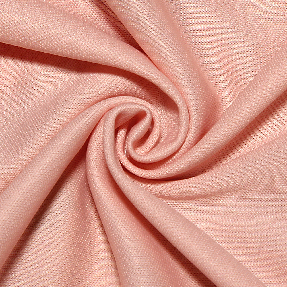 Mesh Printed Boning Long Sleeve Dress