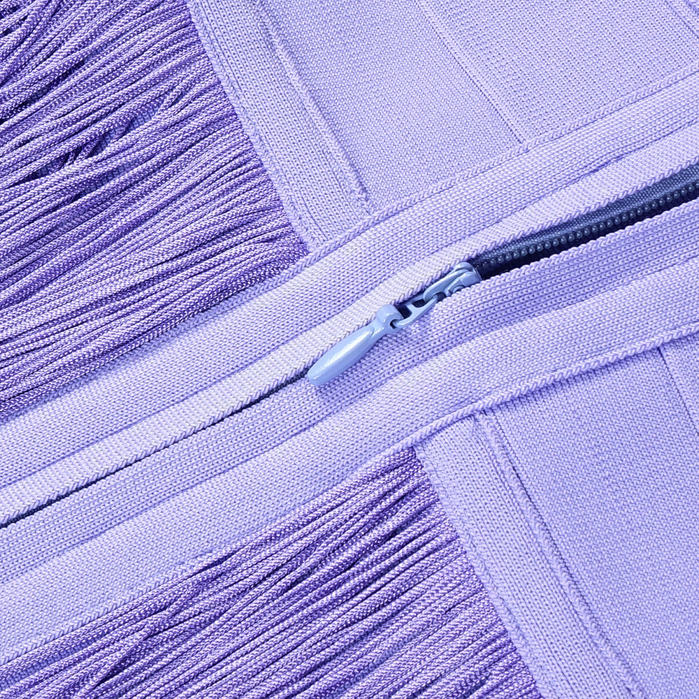 Tassel Halter Maxi Dress