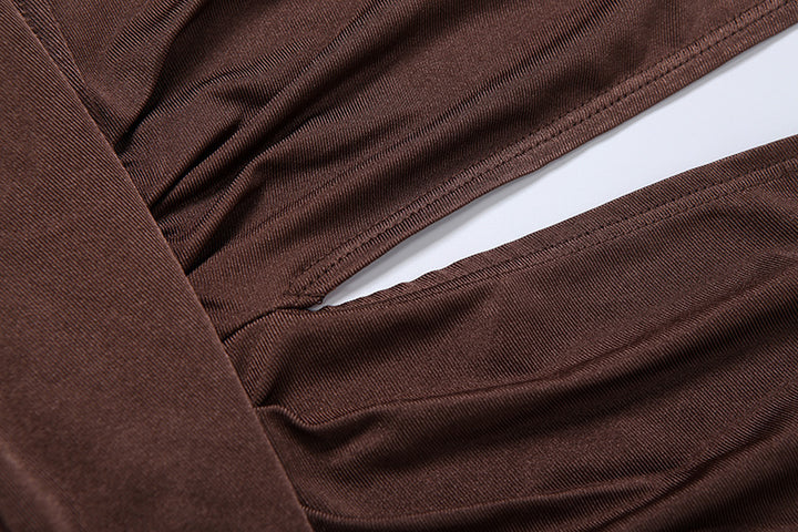 Backless Deep V Plunge Jumpsuit