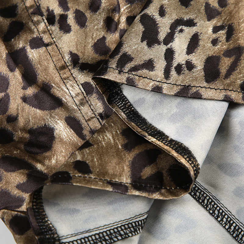 Leopard Print Lace Top