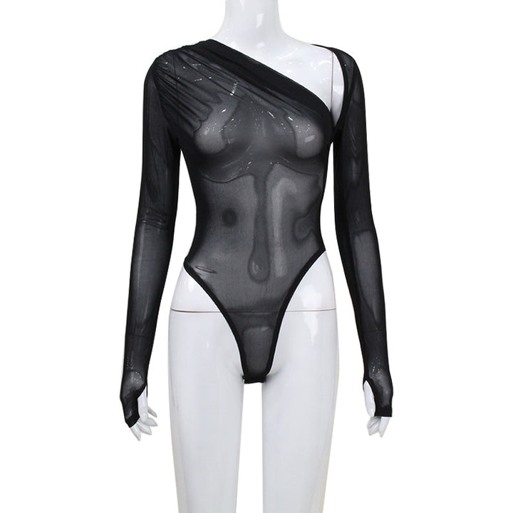 Mesh See Through Body Top