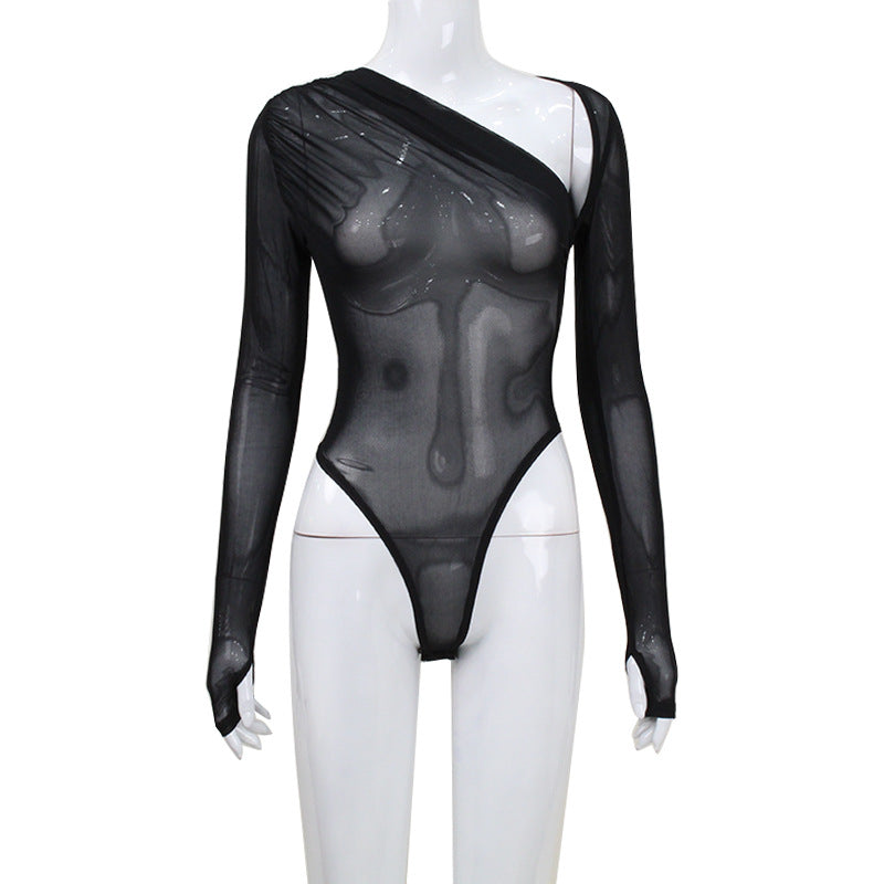 Mesh See Through Body Top