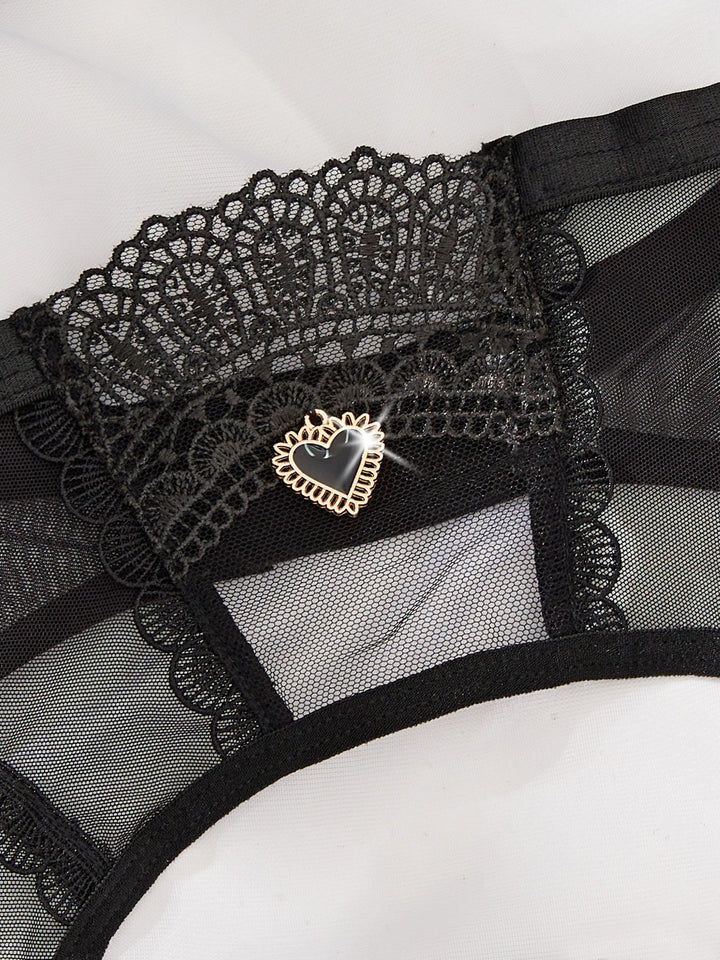 Mesh Sexy Five Piece Underwear