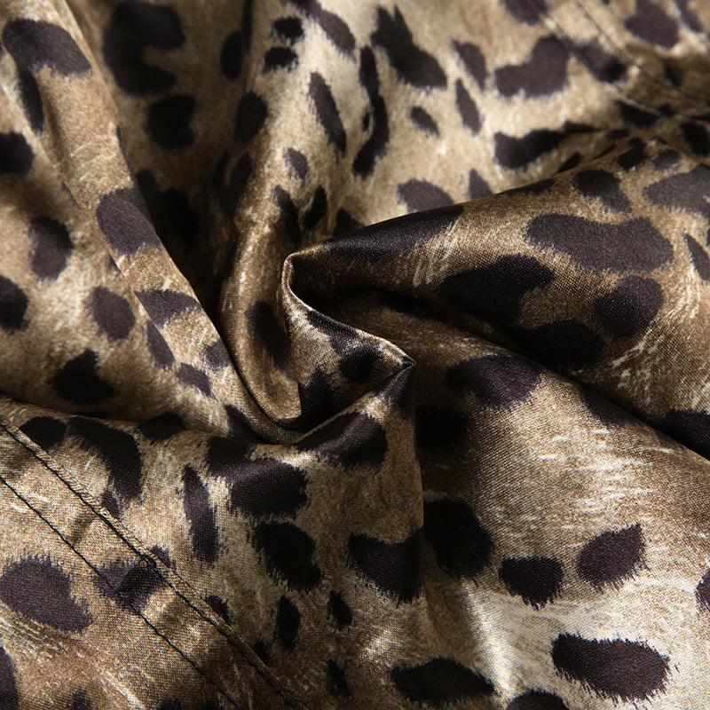 Leopard Print Lace Top