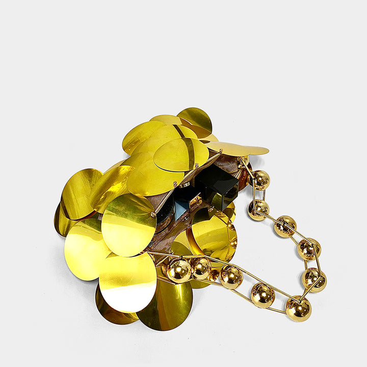 Giant Sequined Small Handmade Handbag