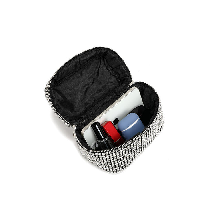 Rhinestone Chain Cosmetic Bag