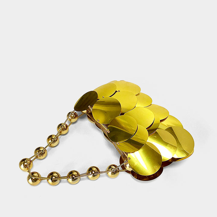 Giant Sequined Small Handmade Handbag