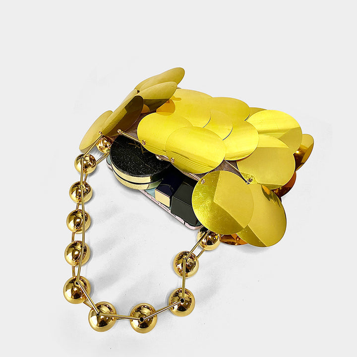 Giant Sequined Small Handmade Handbag