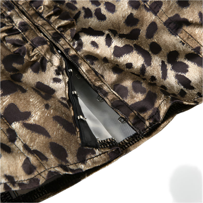 Leopard Print Lace Top