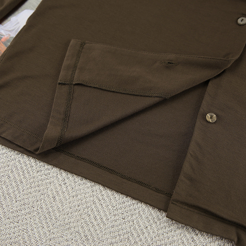 Casual Comfortable Brown Pajamas