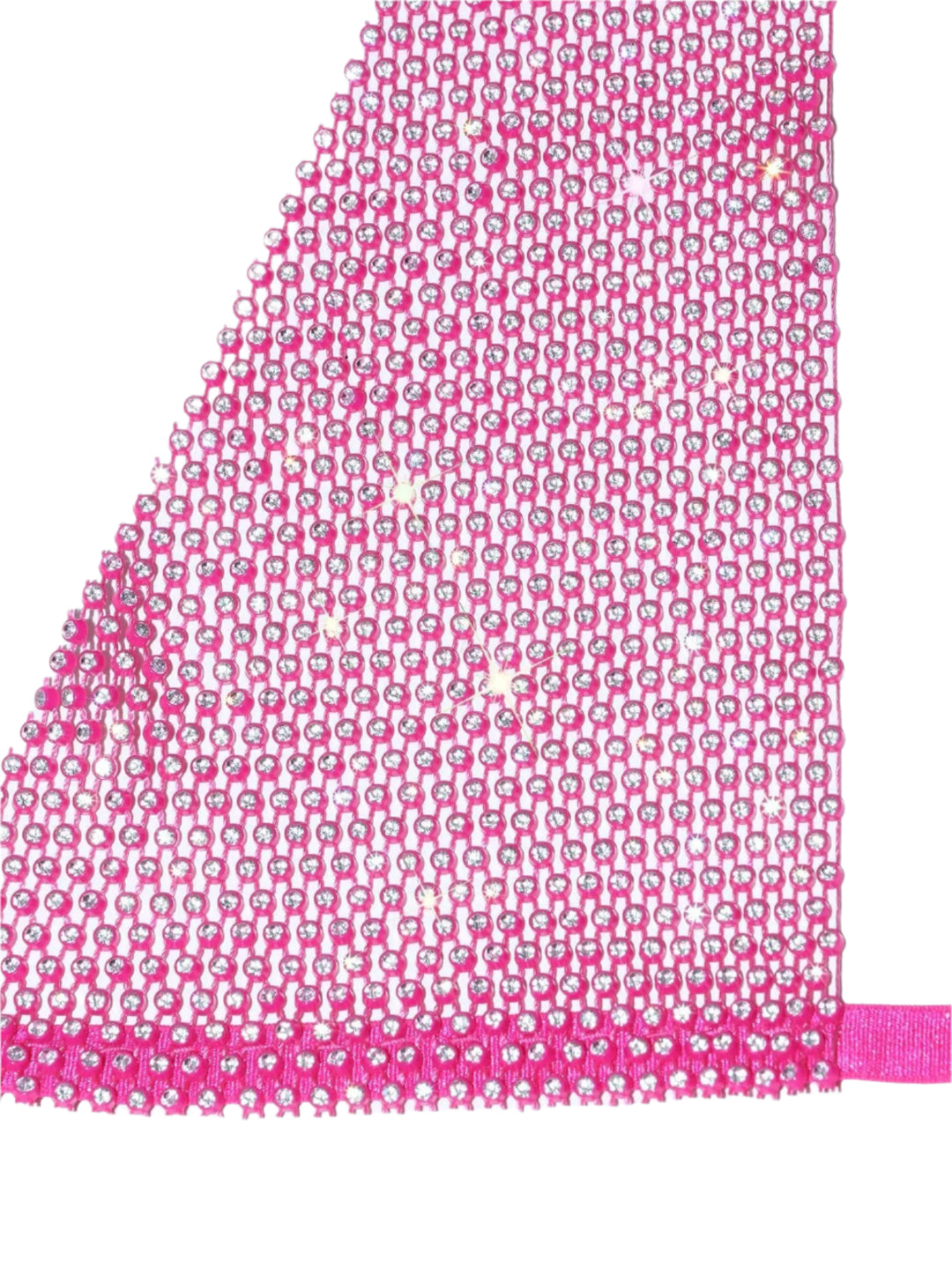 Mesh Rhinestone Halter Top