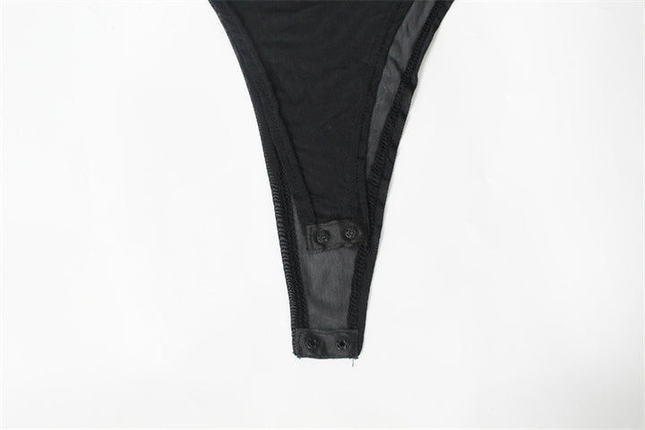 Mesh See Through Body Top