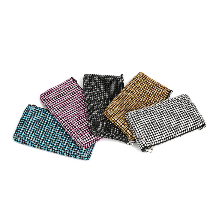 Rhinestone Bag With Chain