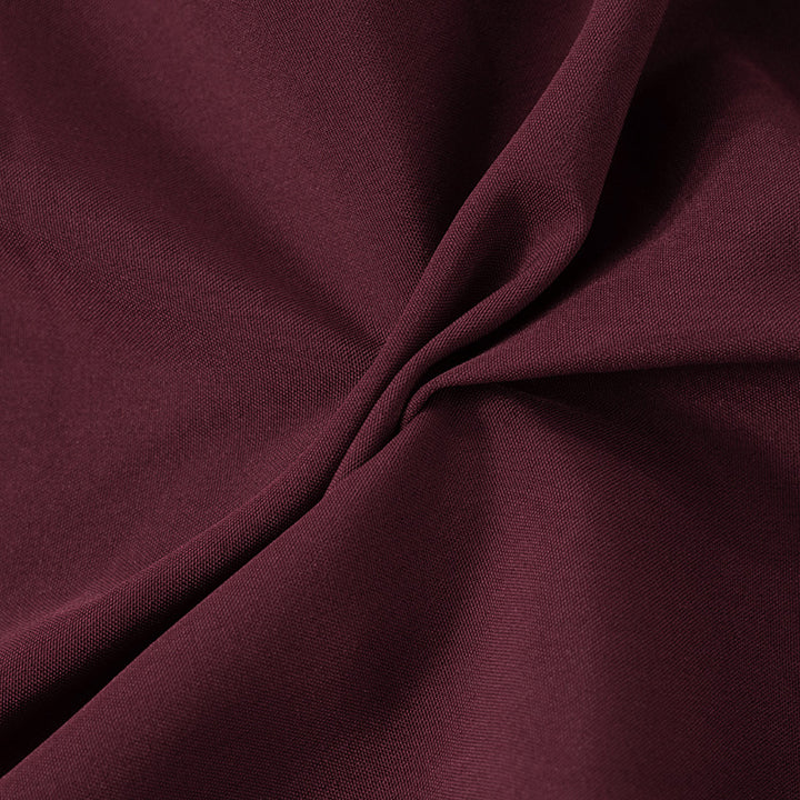 Burgundy Pleated Halter Top