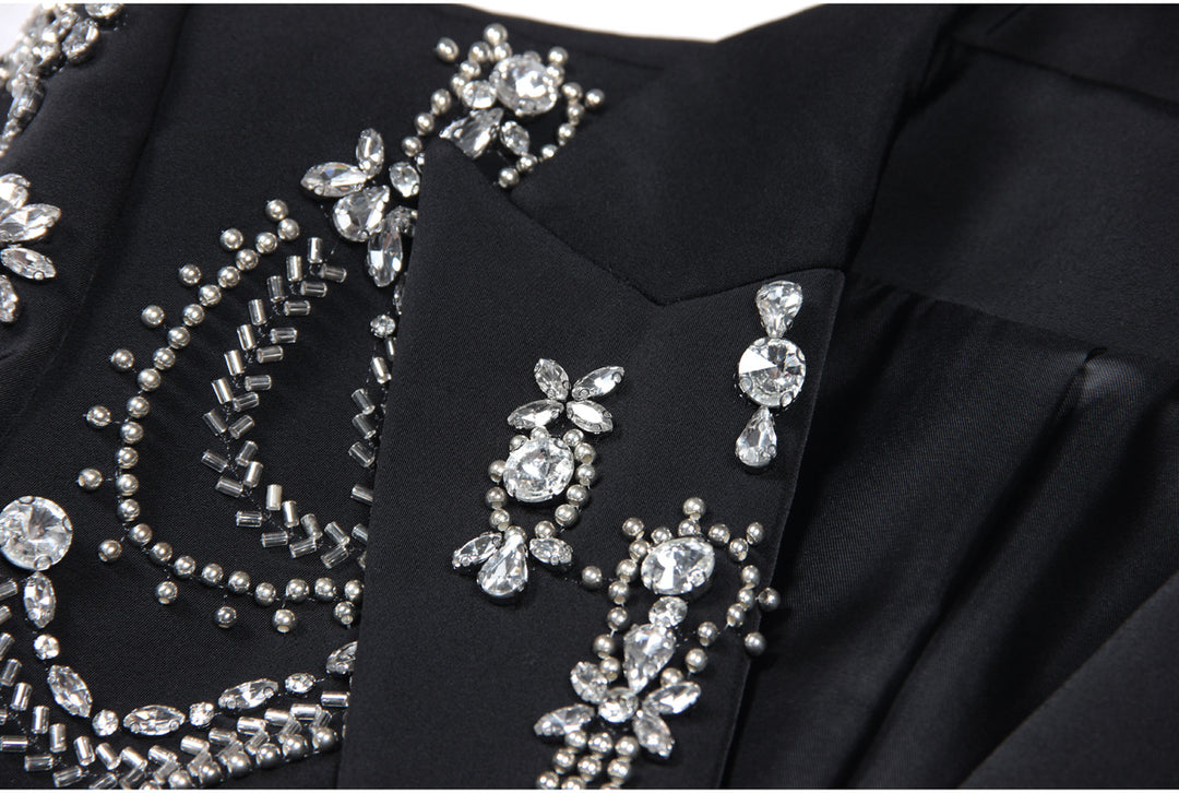 Black Bejeweled Blazer
