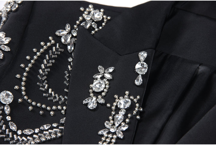 Black Bejeweled Blazer
